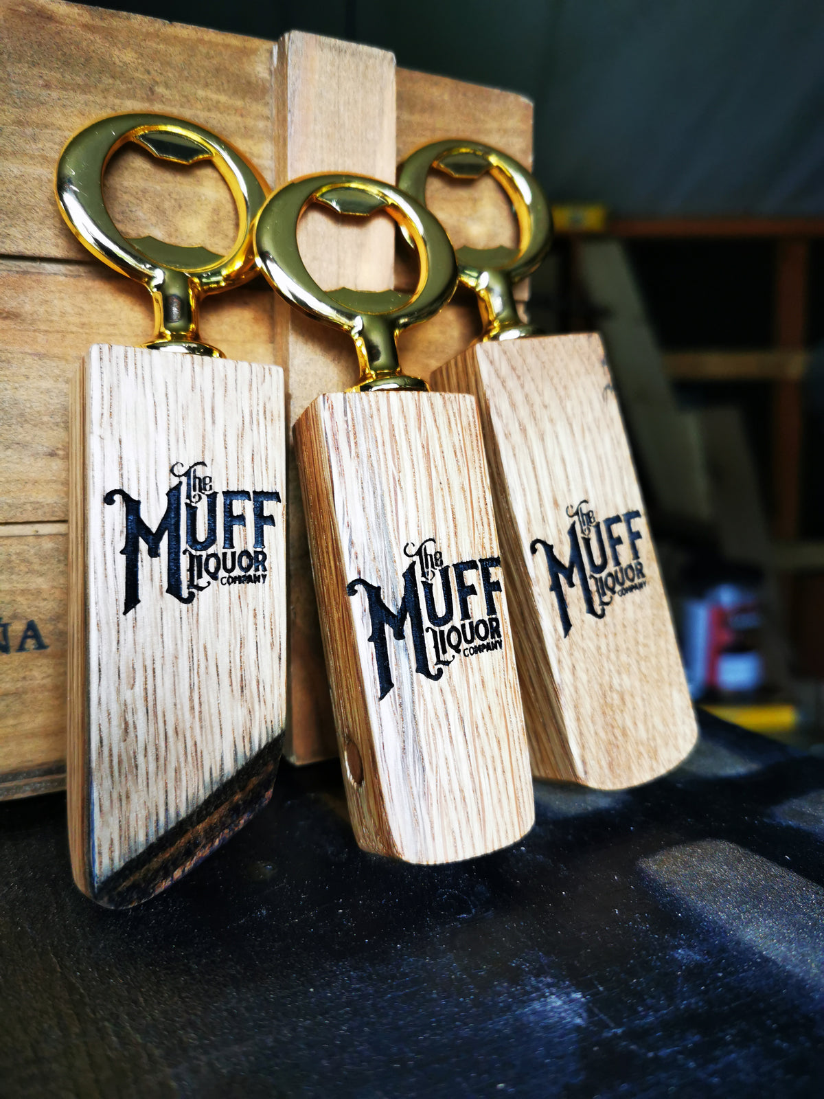 Crafty Fecker Oak Engraved Bottle Opener