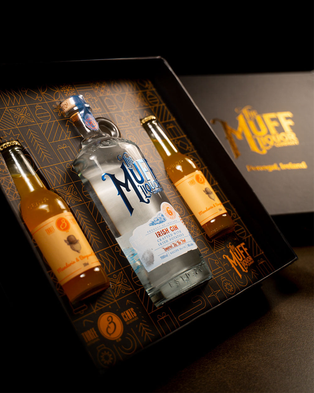 Muff Gin & Mandarin & Bergamot Soda Christmas Box